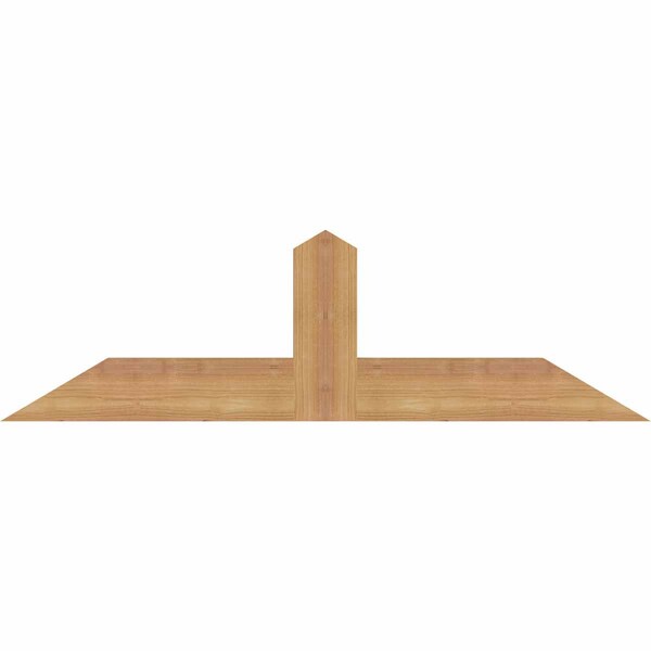 Ekena Millwork Portland Smooth Timber Gable Bracket, Western Red Cedar, 36"W x 10"H x 1 1/2"D x 3 1/2"F, 7/12 Pitch GBW036X10X0204POR00SWR - main